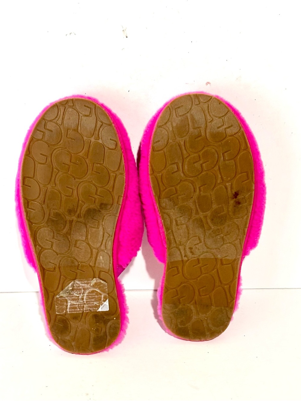 UGG Fluffette Women's Size 8 Cosy Slippers Rock Rose Pink Plush Soft - Picture 8 of 10